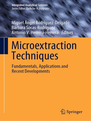 cover image of Microextraction Techniques